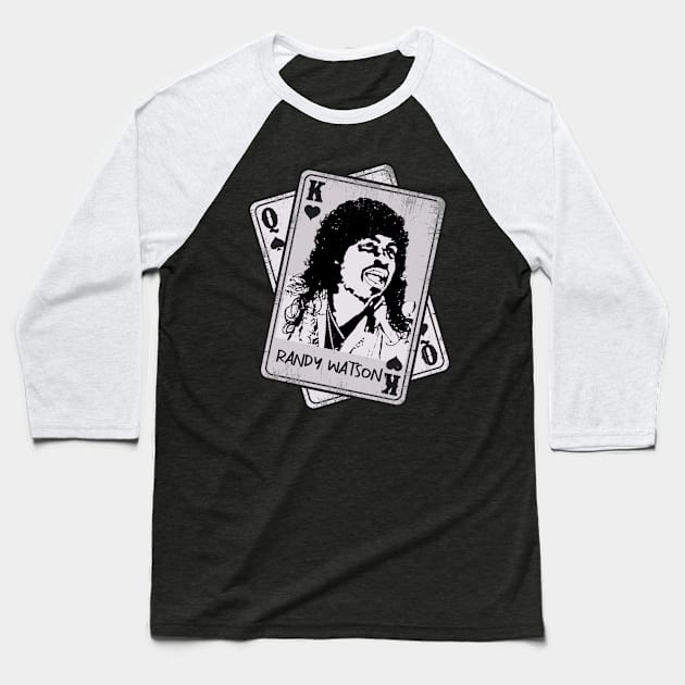 Retro Randy Watson 80s Card Style Baseball T-Shirt by Slepet Anis